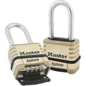 Master Lock Company LLC 4-Digit Combo 2-1/16" Stainless Shackle Master Lock Company LLC
