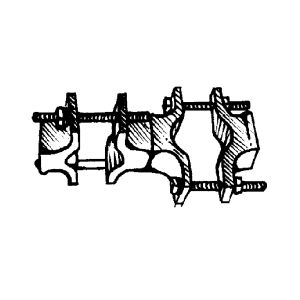 ANDREW an Amphenol company Pipe Mnt Kit, 1"-2-3/4" OD round members ANDREW an Amphenol company