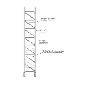 Rohn Products, LLC ROHN 55G Standard 10-ft Tower Section Rohn Products, LLC