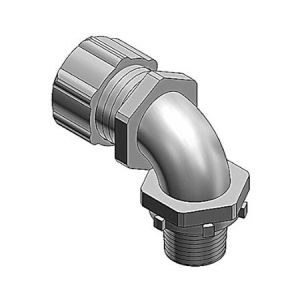 2 90 Degree Down Connector for Flexible Conduit"