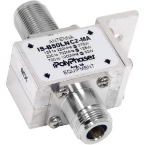 PolyPhaser Bulkhead Arrestor,N/M-N/F PolyPhaser